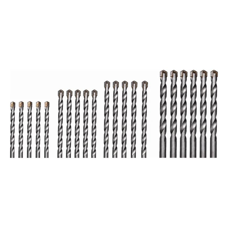 Kit 20x Brocas Vídea (40cr) 6, 8, 10 E 12mm Alta Resistência