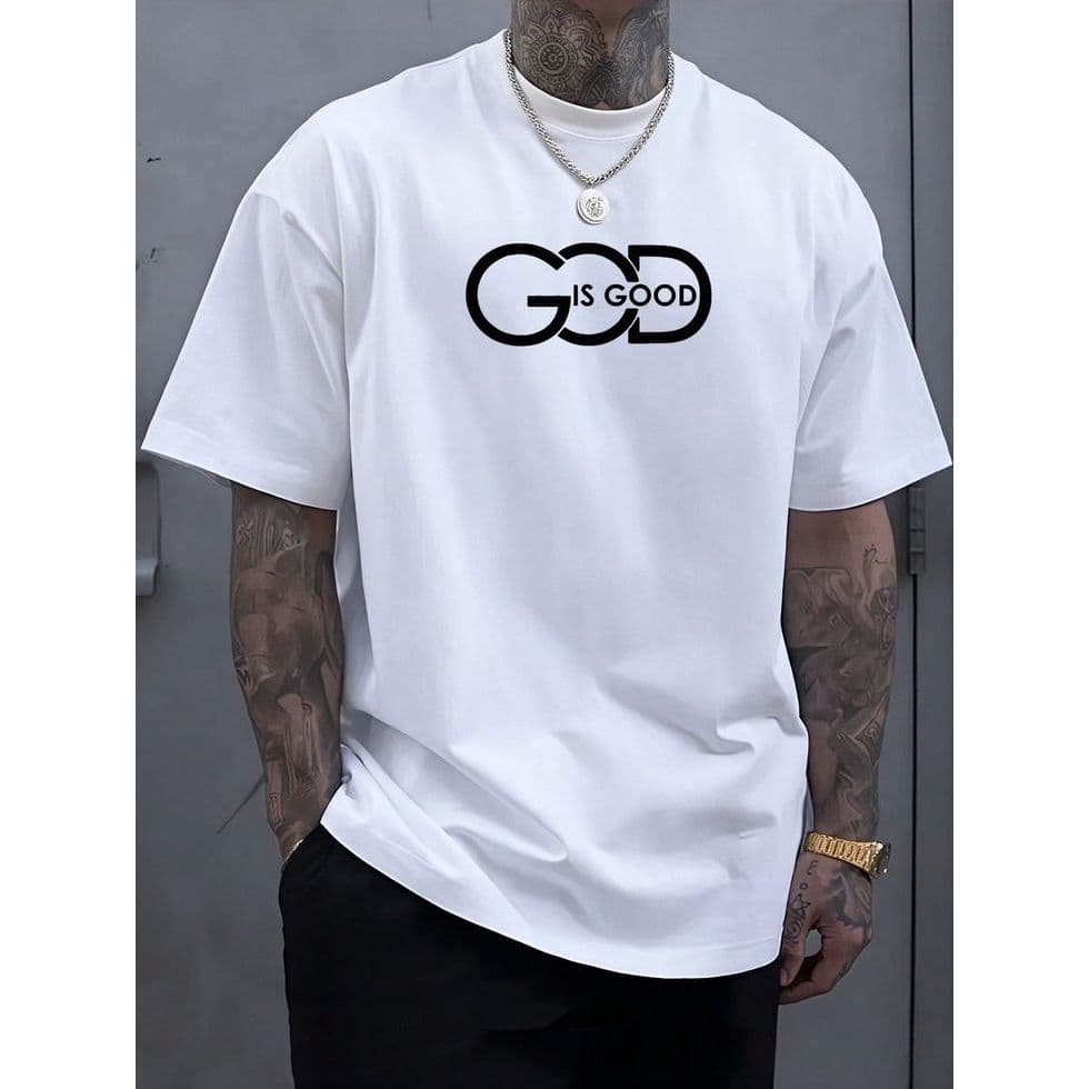 Camiseta Unissex Algodão Confortável God Is Good Excelente Qualidade e Ótimo Custo Benefício