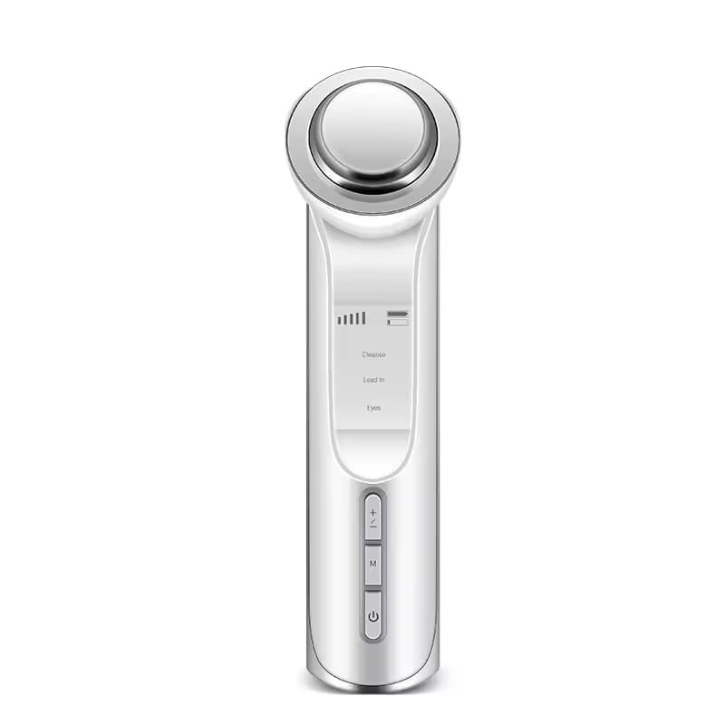 KSKIN Massageador Facial Elétrico 4 em 1 - Limpeza de pele por íons, Aquecimento terapêutico,  Massagem facial