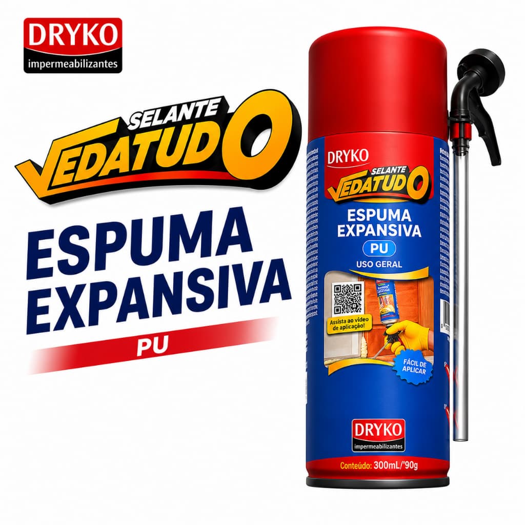 Espuma Expansiva Selante Vedatudo 300ml - Envio Imediato