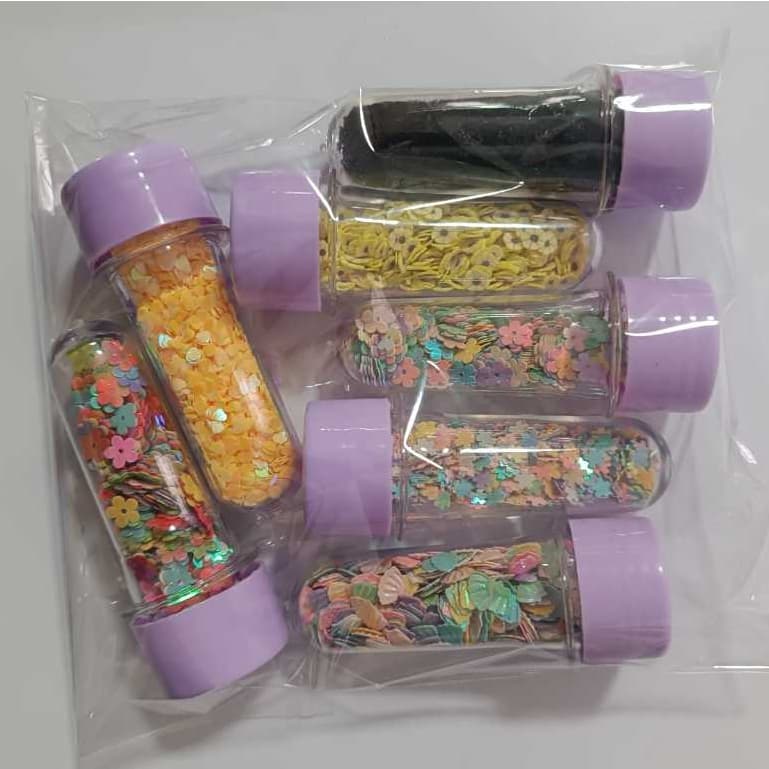 Kit Charminhos - Lantejoulas e Charminhos Variados para decoração em Biscuit e Artesanato