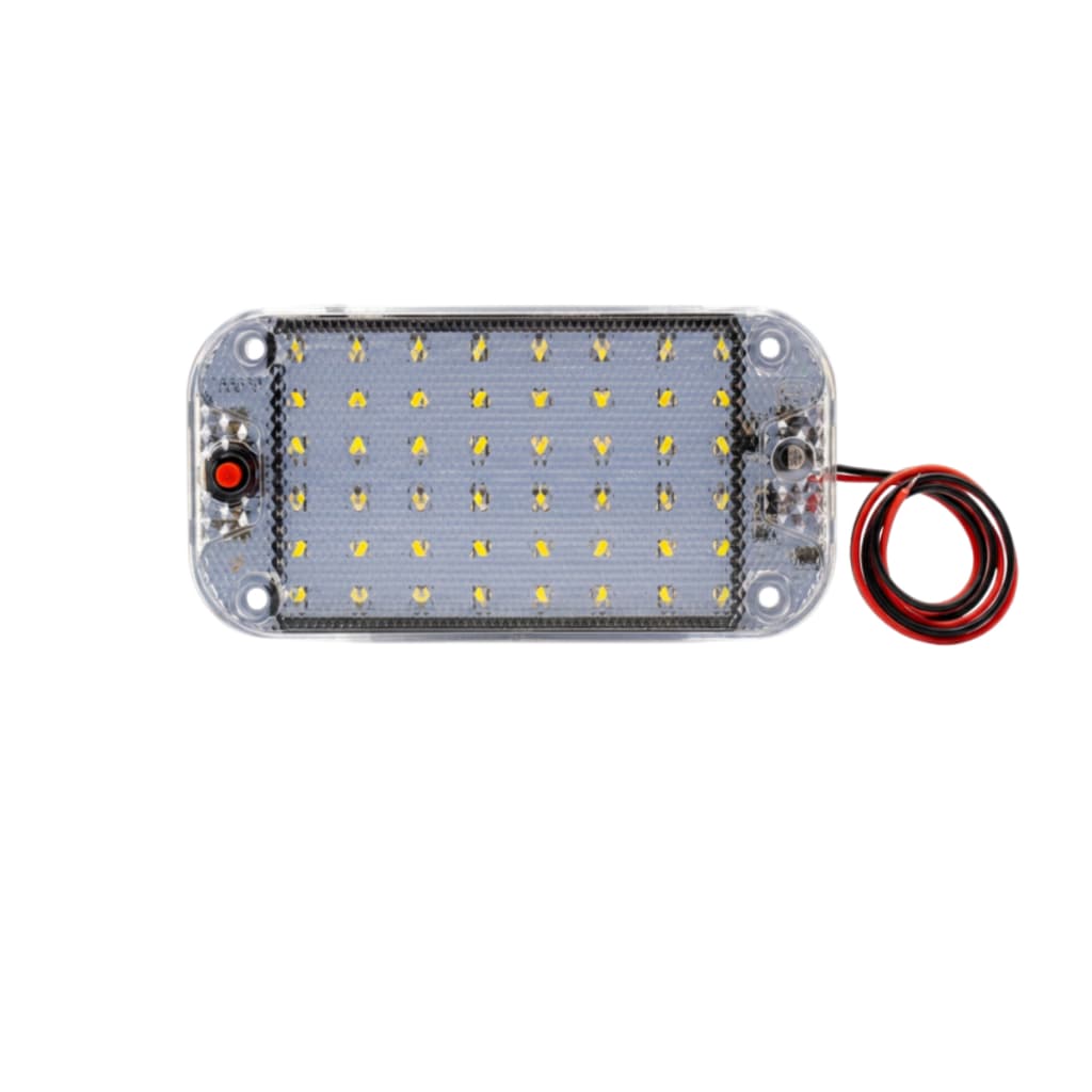 Luminária LED 48 LEDs 12V 24v 85V IP67 Branco Frio 6500K Lâmpada Automotiva P/ Caminhão,Barco,Trailer, Resistente à Água