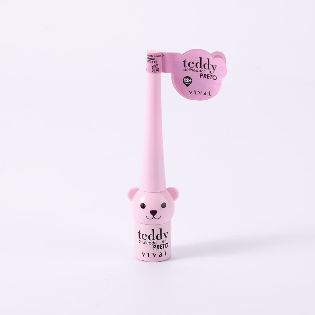 Delineador Liquido Preto Teddy Ursinho Vivai Fofo Maquiagem Teen Envio Imediato