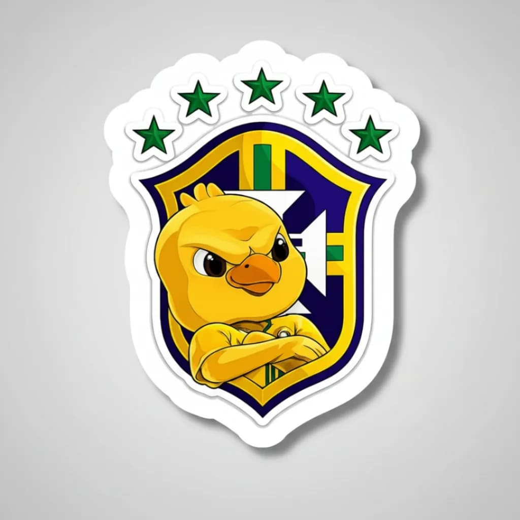 Kit 2 Adesivos Canarinho Pistola Copa 2026 Vinil Carro