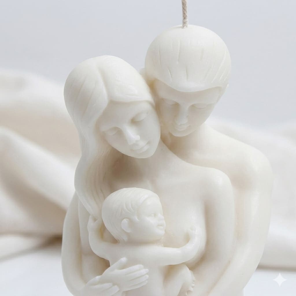 Vela Perfumada Família Bebê Mãe Casal