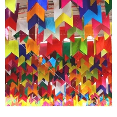 100 Mt Bandeirinha Bandeira Bandeirola Festa Junina Julina Arraia São Joao