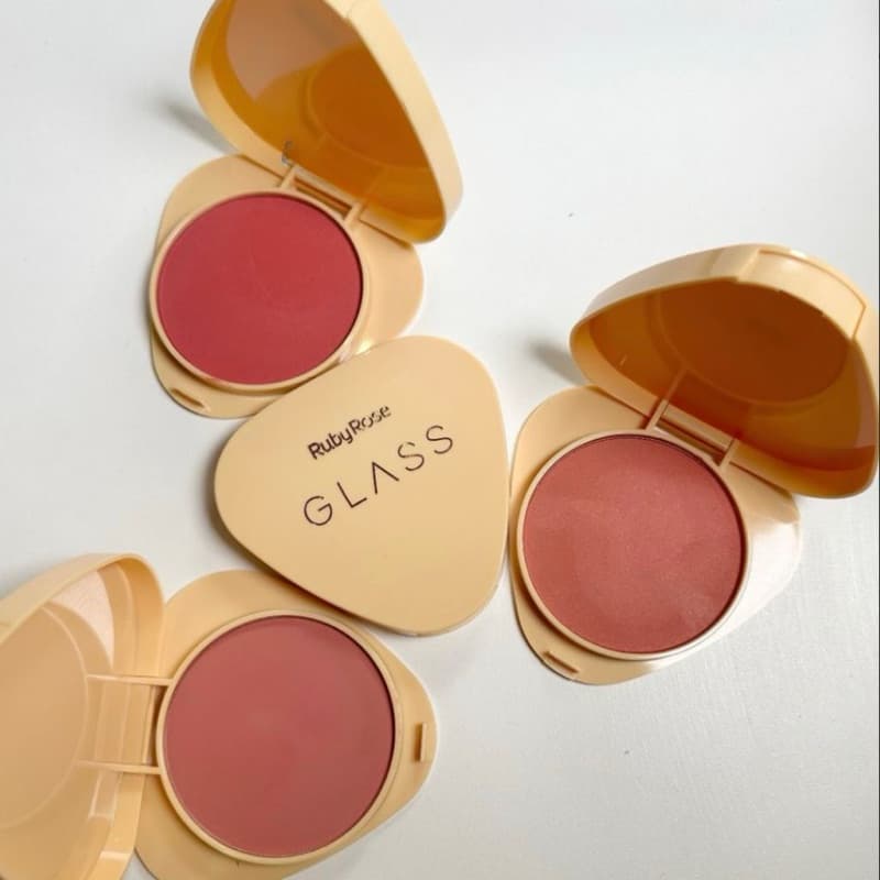 Blush Compacto Ultrafino Aveludado Glass by Ruby Rose