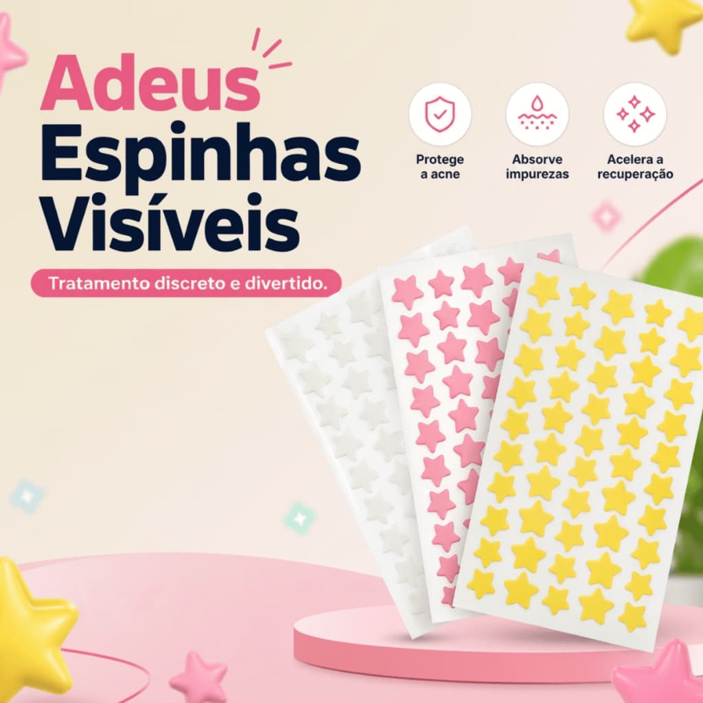 Adesivo Para Espinha Kit Acne Patch Hidrocoloide Secativo Facial