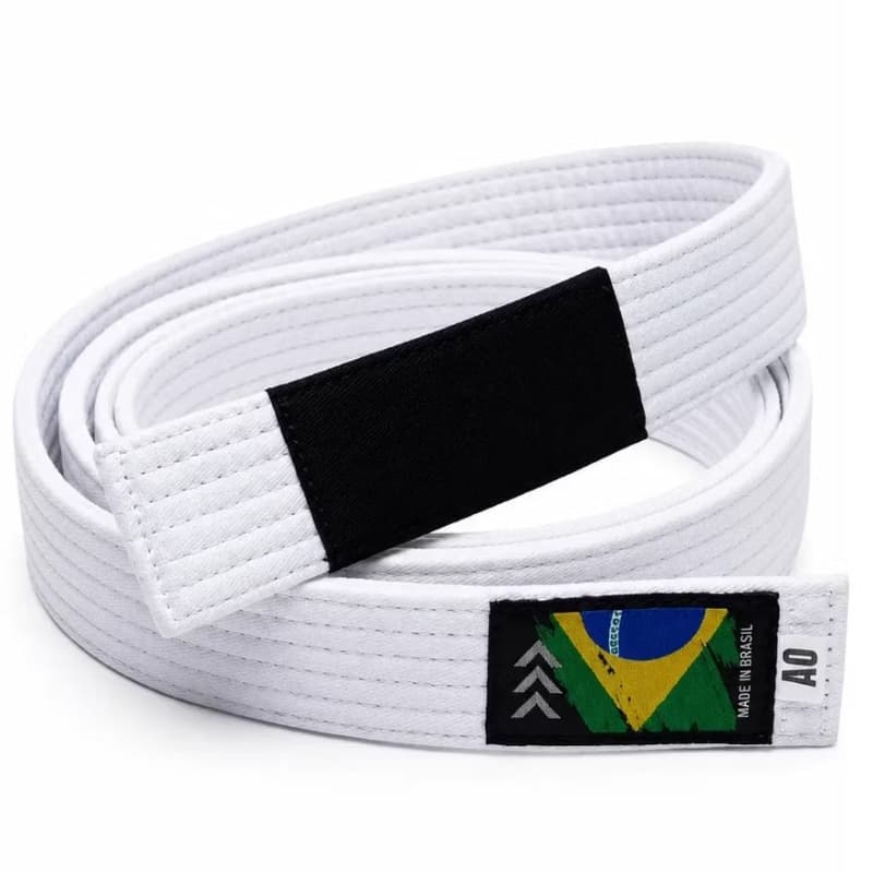 Faixa Jiu Jitsu Reforçada Tradicional 100% Algodão 6 Costuras Ponta Graduação Infantil Adulto