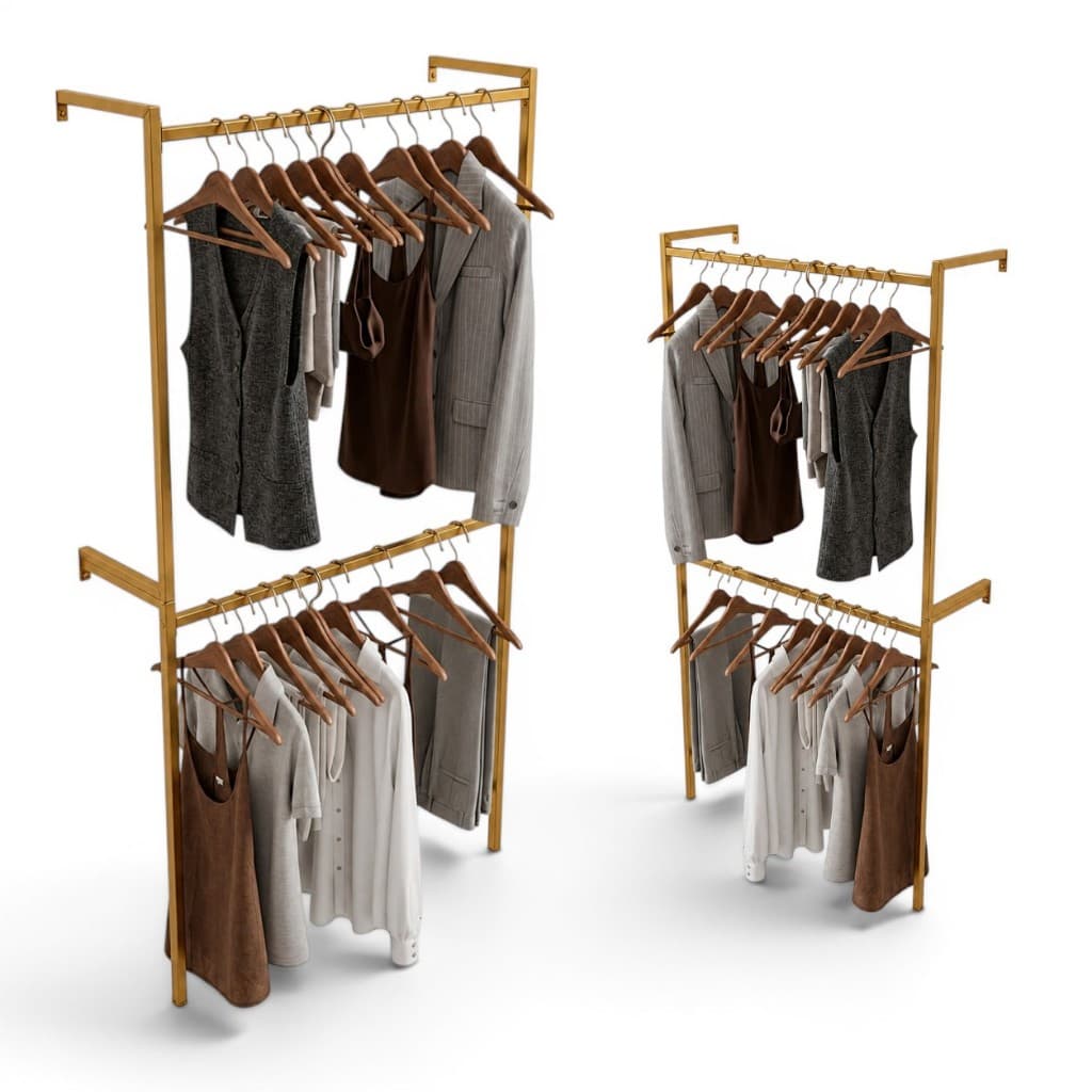 ARARA de parede para roupas para lojas. kit com duas Araras de 1 metro cada.
