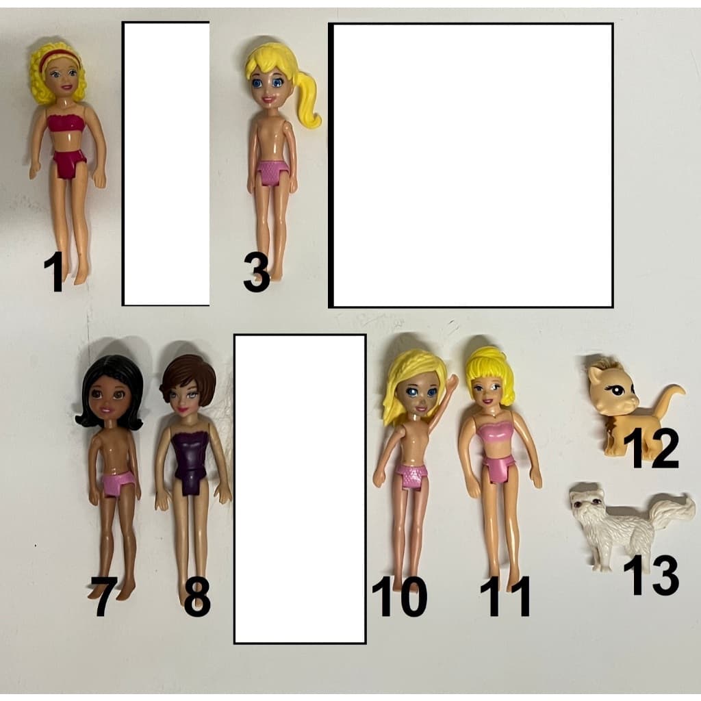 Bonecas Polly Pocket valor unitário conforme fotos. Compre e escolha qual quer