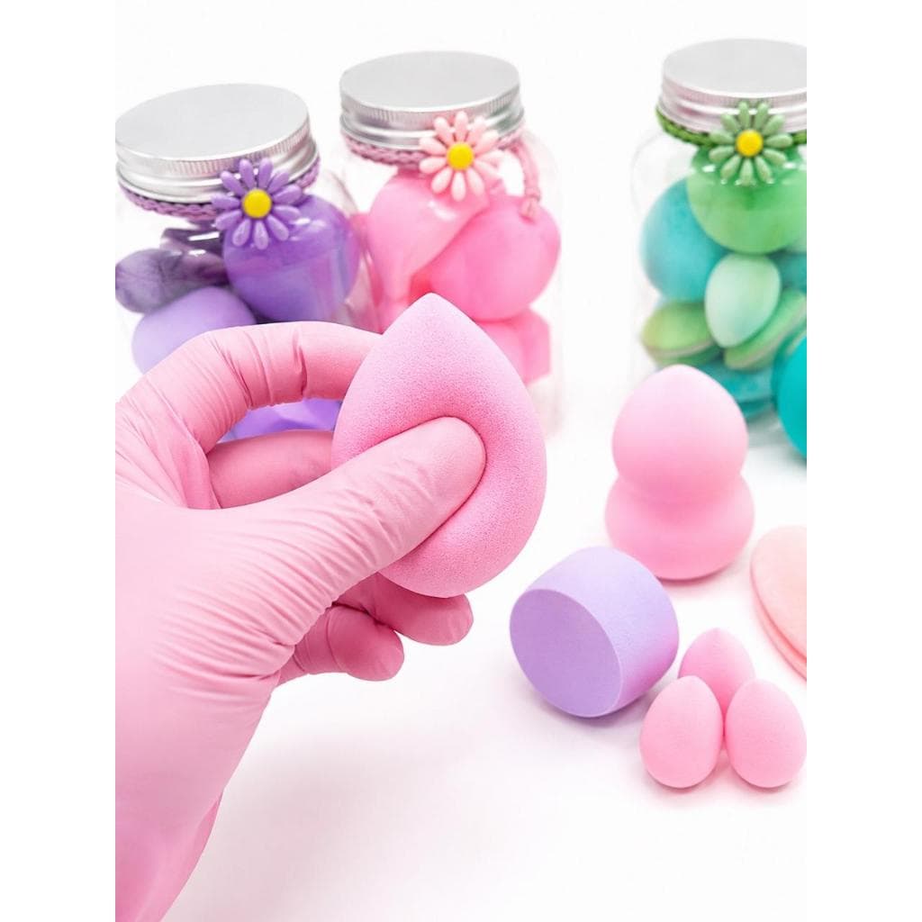 Kit Completo Esponjas de Maquiagem Profissional Seco e Molhado Premium