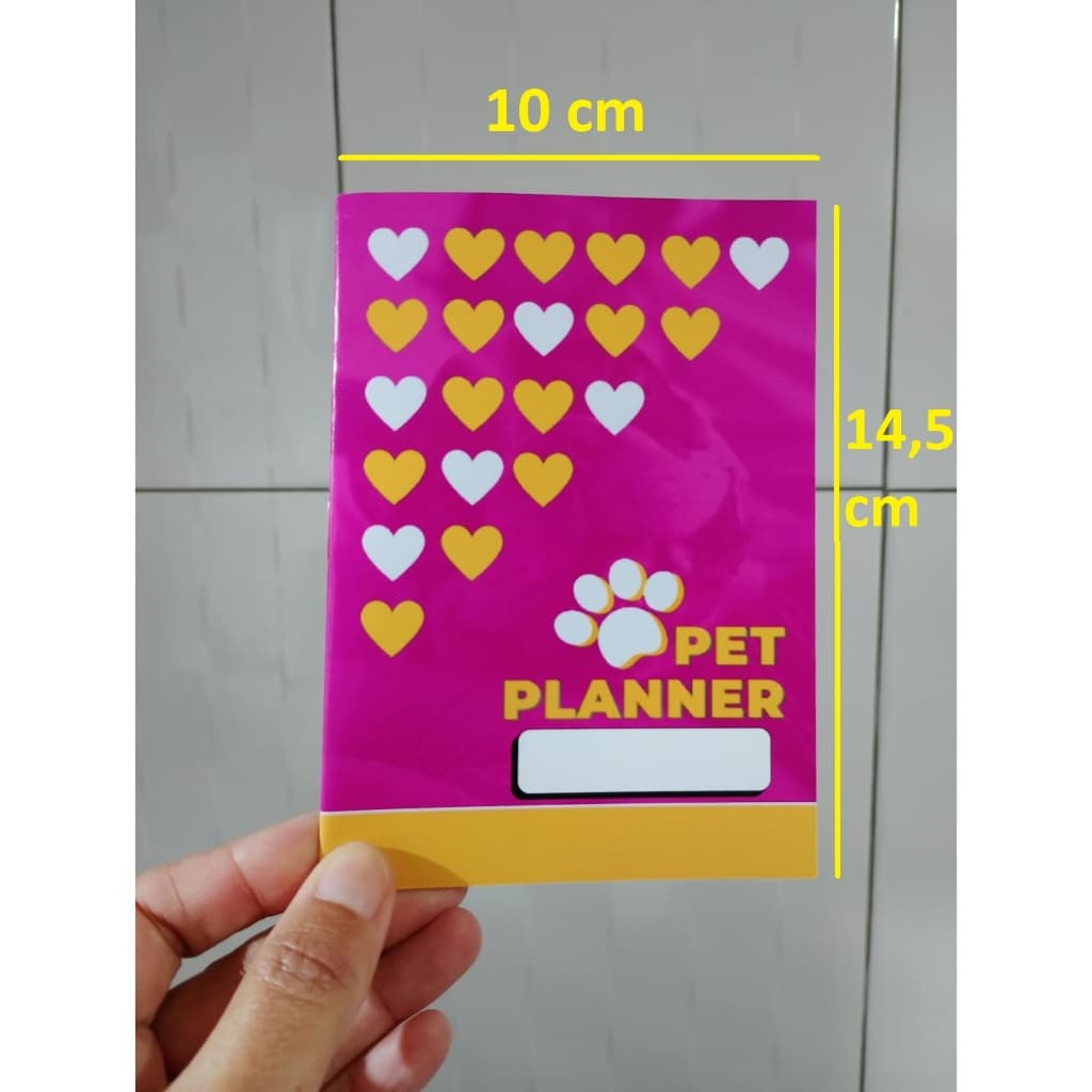 Caderneta de Vacinação Planner Pet 10x14 cm A6 Macho Fêmea