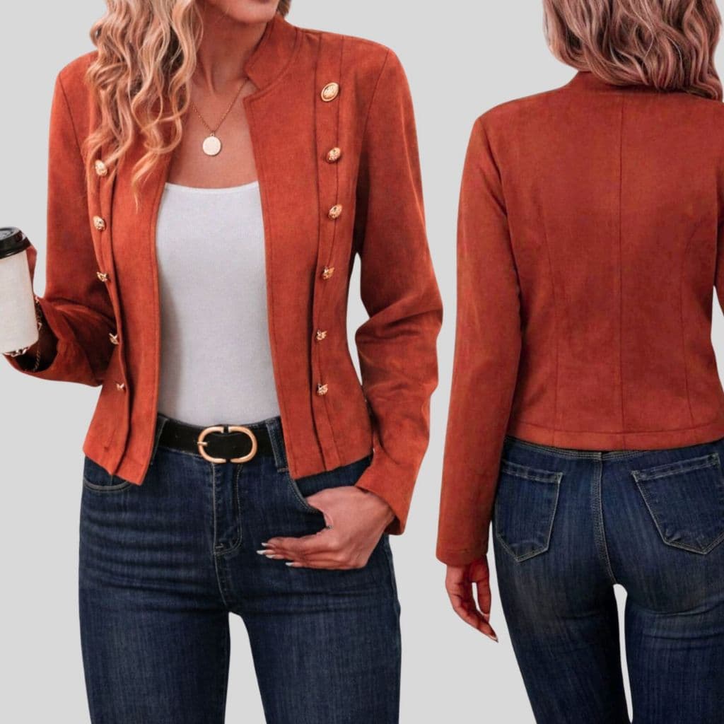 Jaqueta Feminina  Blazer  Elegante branco inverno frio P-M-G-GG