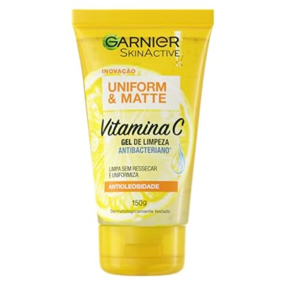 Gel De Limpeza Facial Garnier Vitamina C Uniform Matte 150g