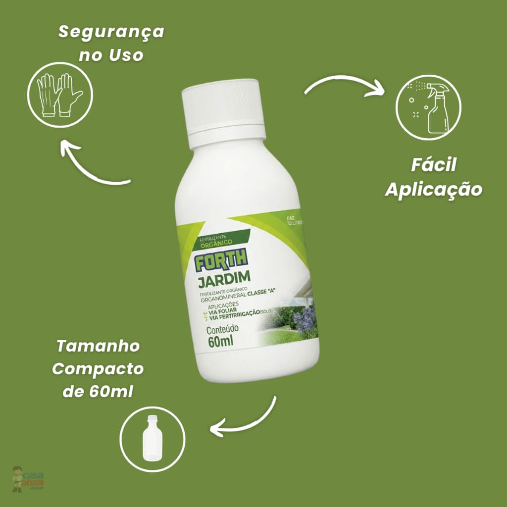 FORTH Jardim 60ml C - Adubo Orgânico para Plantas + Crescimento Saudável