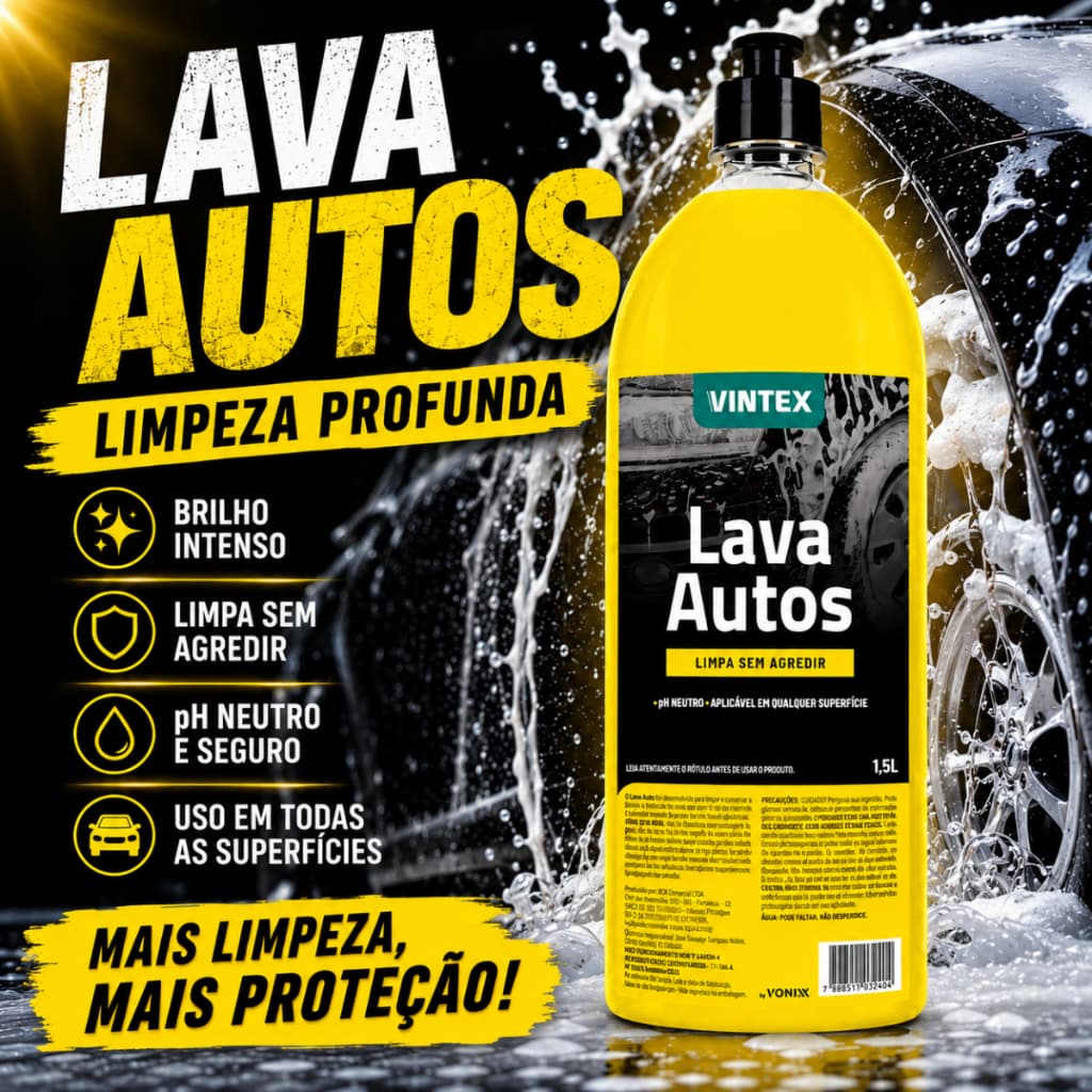 Shampoo Automotivo Lava Autos Vintex By Vonixx 1.5l