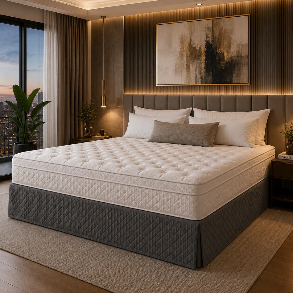Saia Para Cama Box King Matelada 2,03x1,93x40cm Matelada Ultrassônica Várias Cores