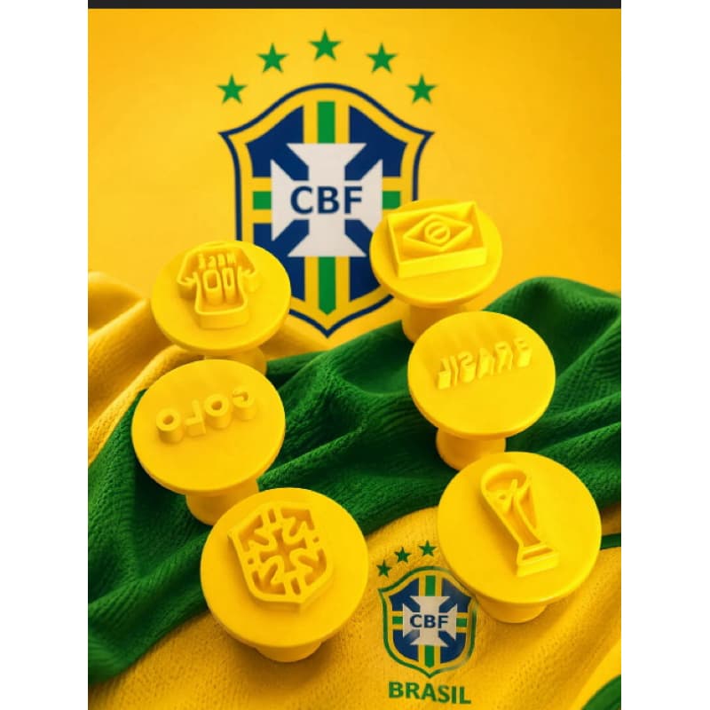 kit carimbo personalizado de doces da copa/ Carimbo brigadeiro tema copa