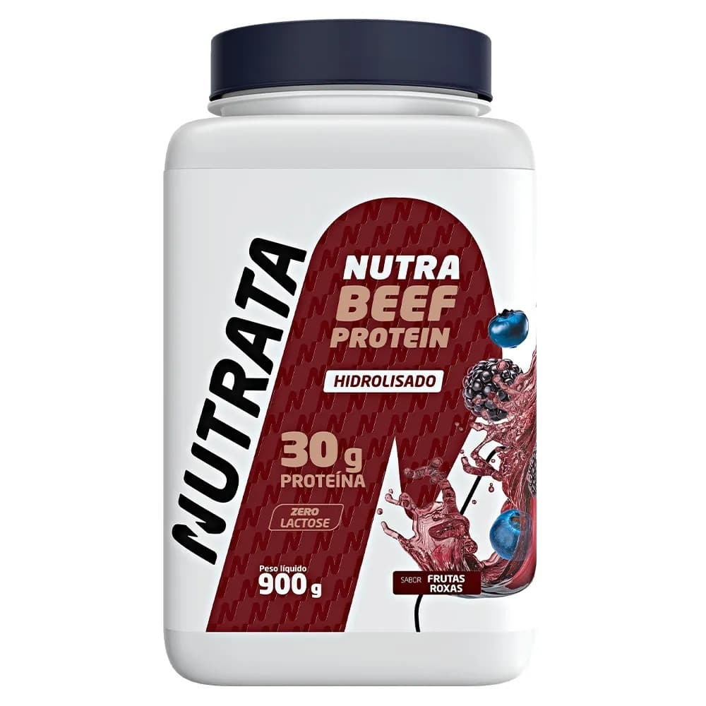 Nutrata Nutra Beef Proteins Zero Lactose 900g Frutas Roxa
