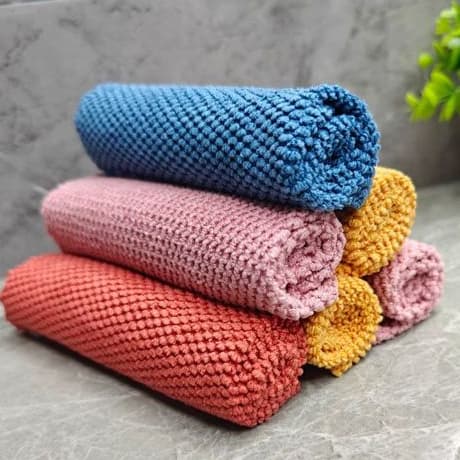 Kit Panos Material Poliéster Microfibra Flanela Multiuso 30cmx30cm