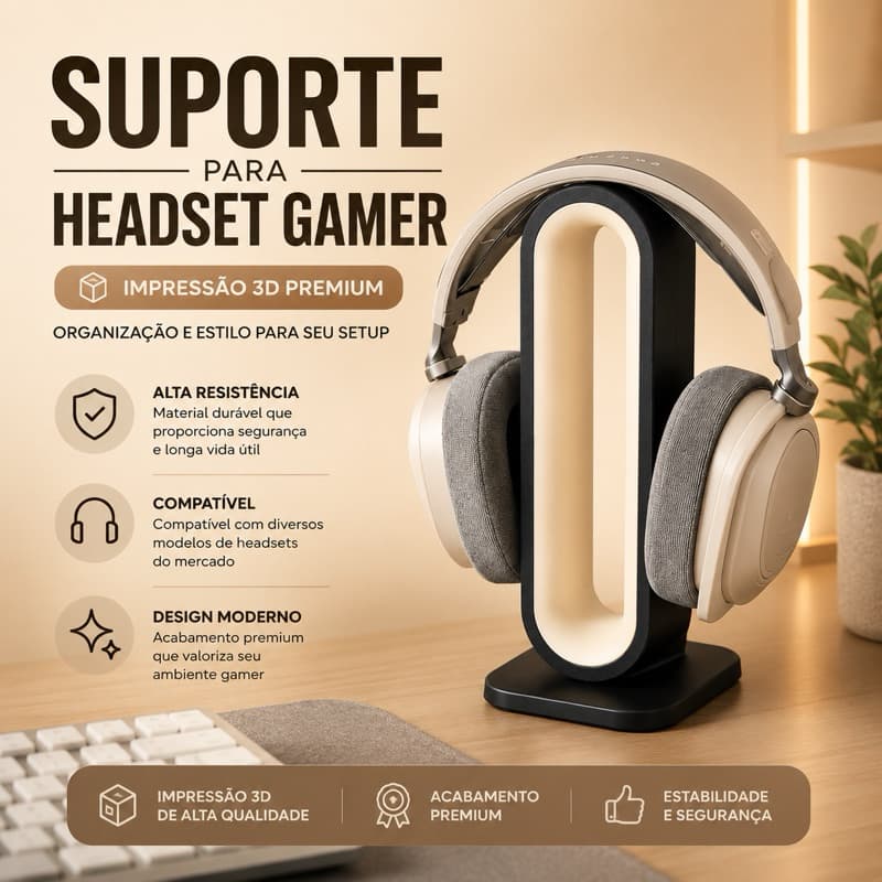 Suporte para Headset Gamer Premium