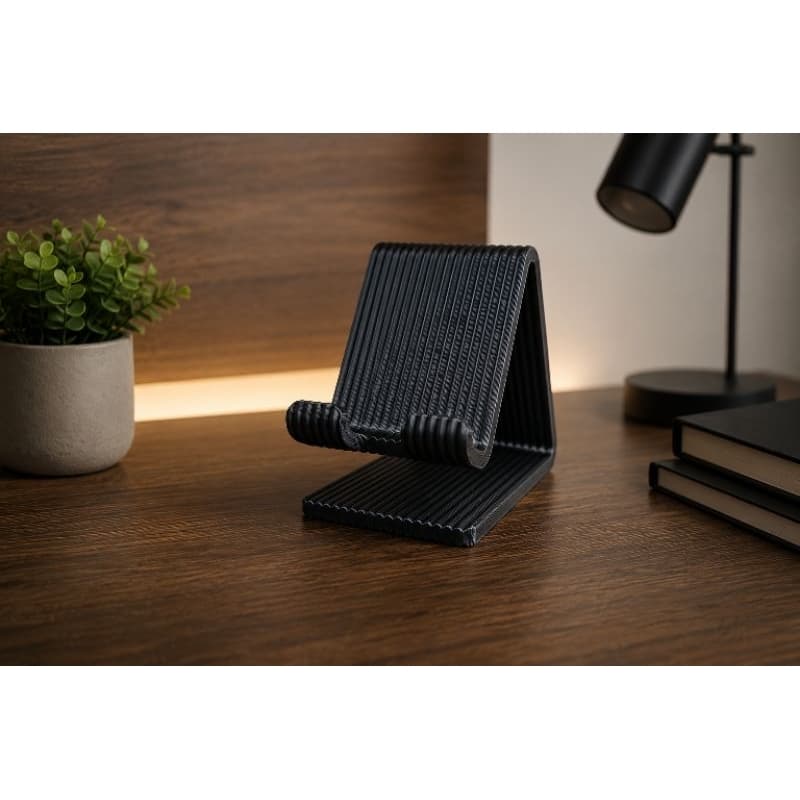Suporte para celular de mesa minimalista moderno preto