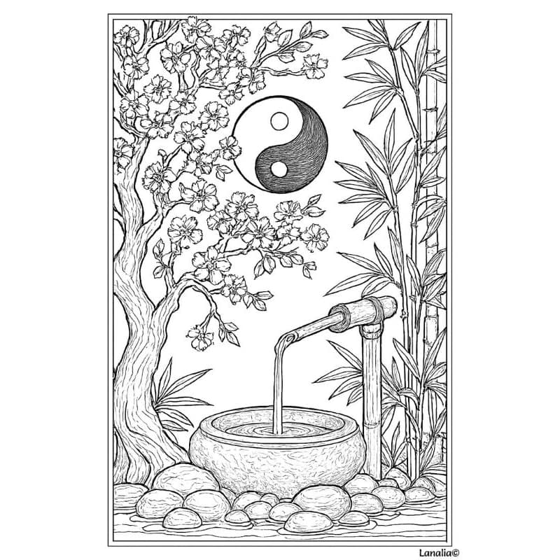 Desenhos para Colorir Temas Zen para Relaxar Colorindo