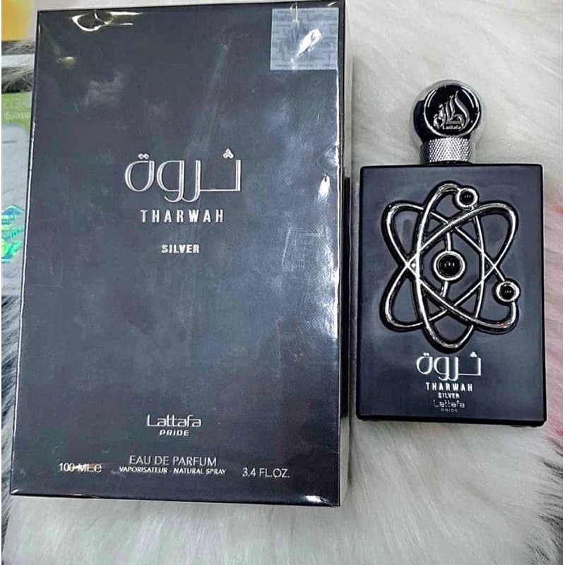 Perfume Tharwah Silver 100ml/ Perfume árabe masculino original