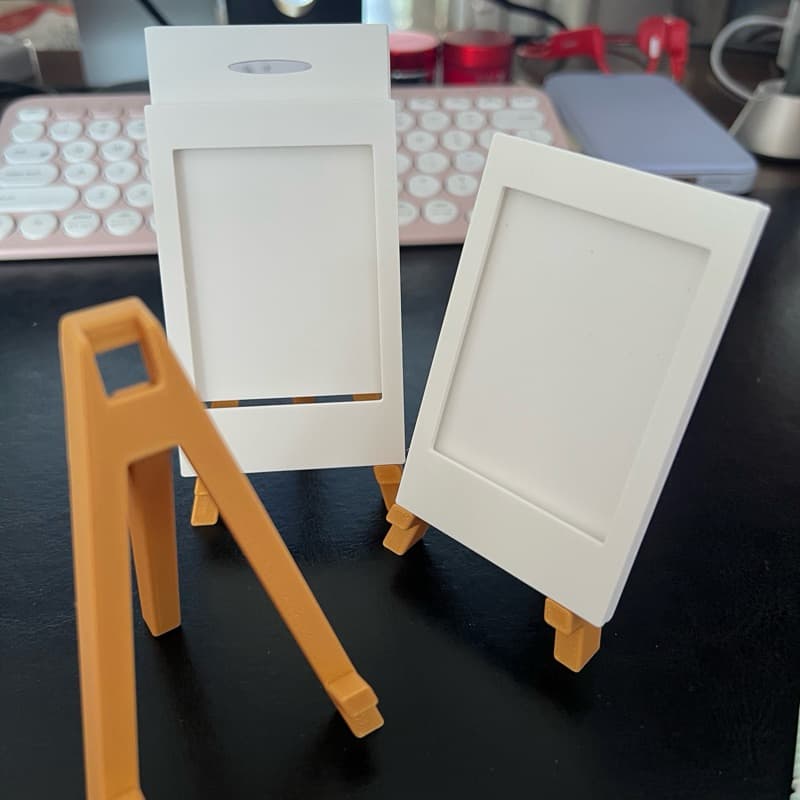 Mini Cavalete Dobrável para Fotos | Suporte para Porta-Retrato, Quadros e Placas | Decorativo