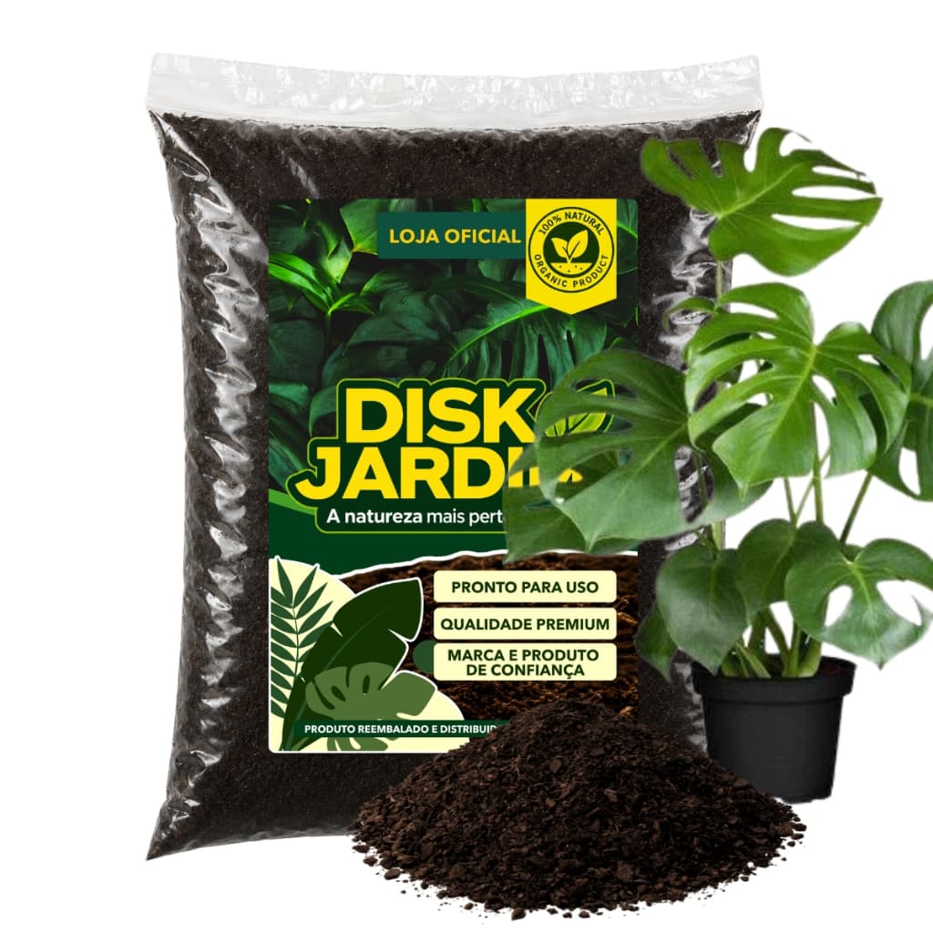 Terra Vegetal Adubada para Costela de Adão Pronto Para Uso Jardim 2kg/5kg/10kg/20kg