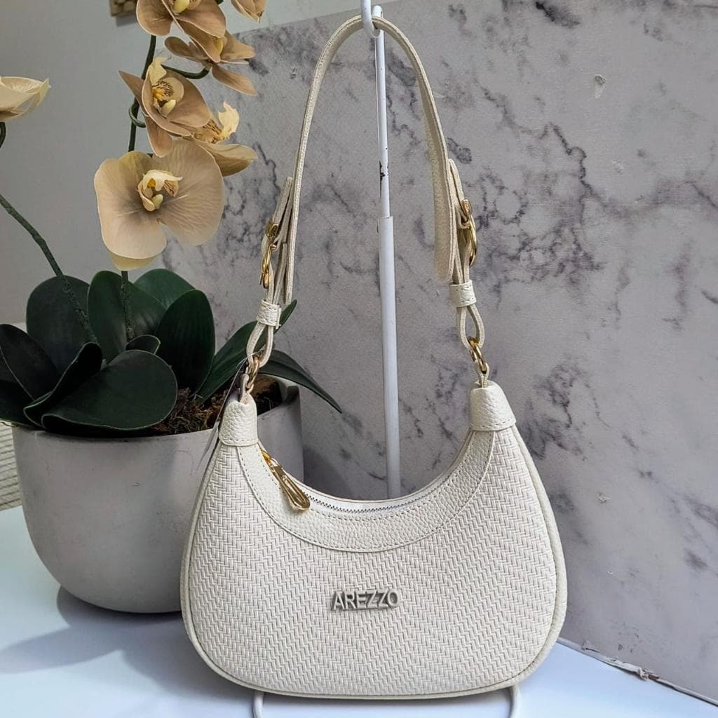 Bolsa Meia Lua Feminina Pequena de Ombro Elegante Premium Para Dia/Dia
