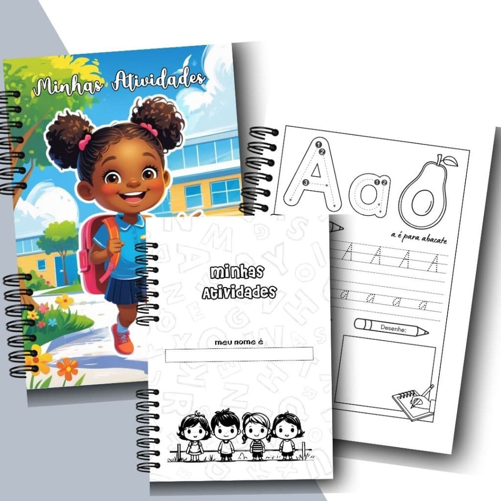Caderno Mágico de Atividades Infantil ✨ | Brincadeiras Educativas, Pintura e Aprendizagem