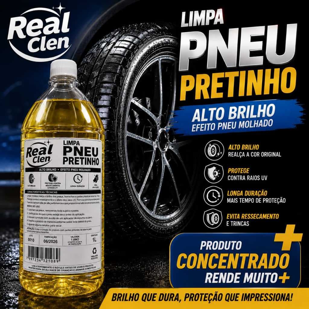 Pneu Pretinho 1L Baba de Camelo Concentrado