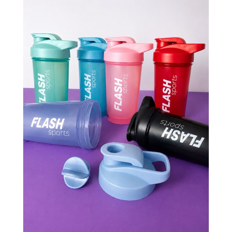 COQUETELEIRA COM MOLA PLASTICO 500ML AGUA ACADEMIA TREINO