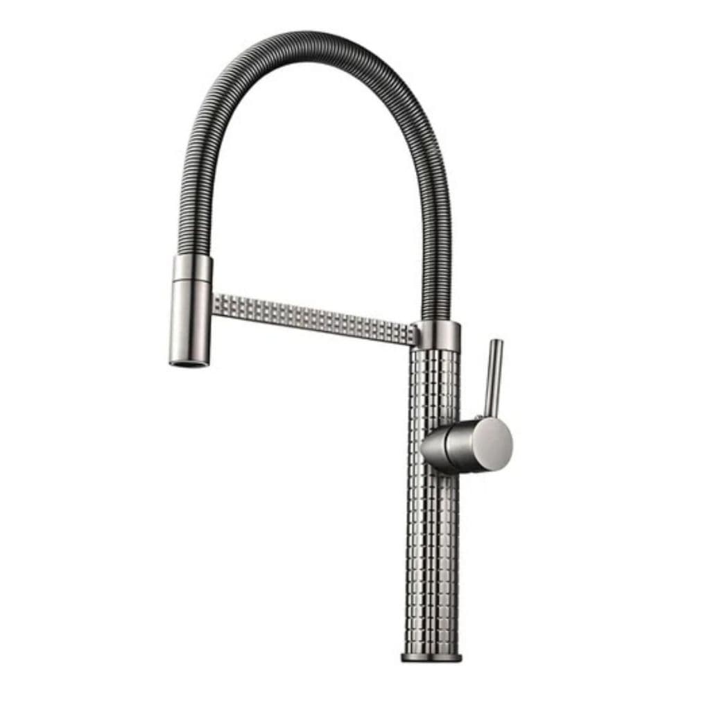 Torneira Cozinha Gourmet Monocomando Premium Cinza Luxo