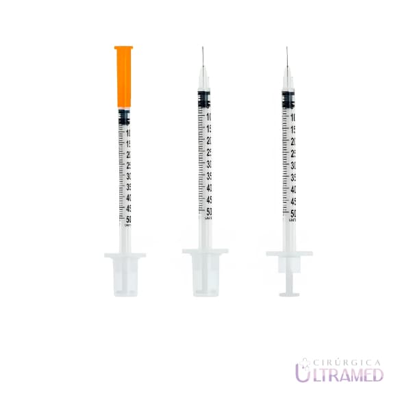Seringa para Insulina Ultra-Fine Agulha 6mm 1ml 100UI Fácil Aplicação Embecta - 10 Unidades