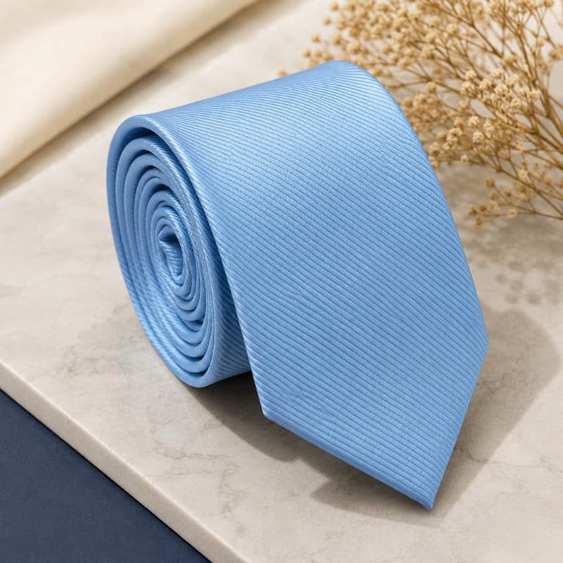 1 à 4 Gravatas Slim Azul Serenity Padrinhos de Casamento, Masculina, Jacquard, Elegante, Social