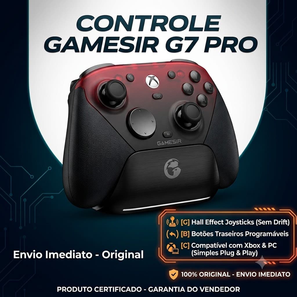 Controle GameSir G7 Pro Original Para Xbox Series X|S, One E PC Gamer