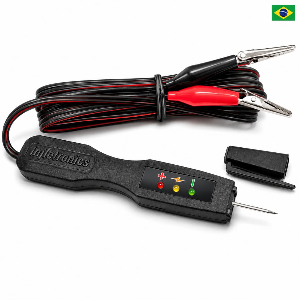 Caneta De Polaridade Automotiva 5v 12v 24v Led Carro Moto Caminhão