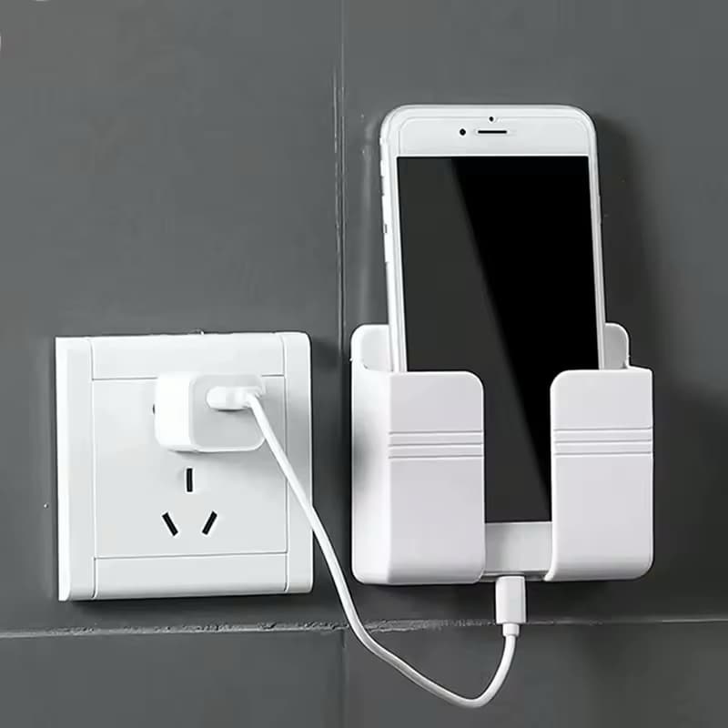 Suporte de Parede para Celular e Controle Remoto com Adesivo Fácil de Instalar
