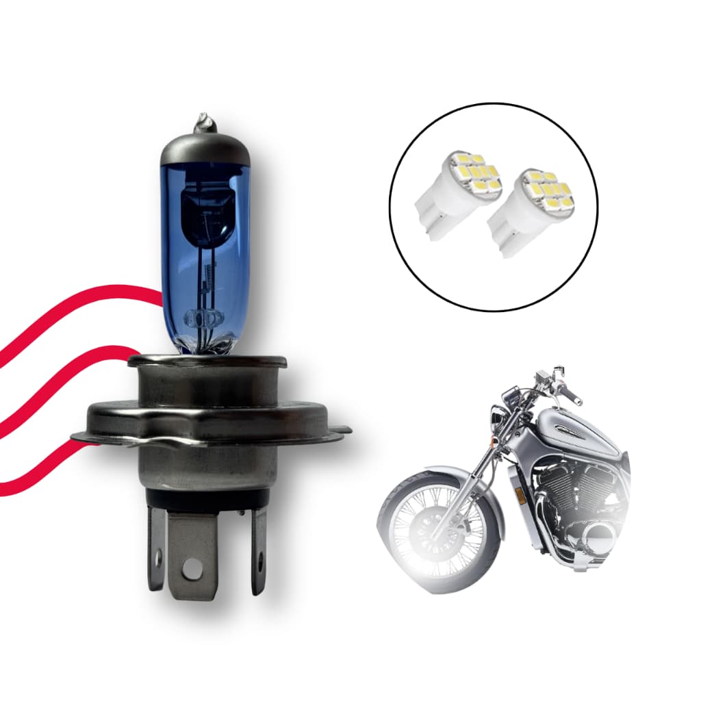 Lâmpada Super Branca H4 para Moto SUZUKI INTRUDER VS 800 GLP 1994 1995 1996 1997 1998 até 2003