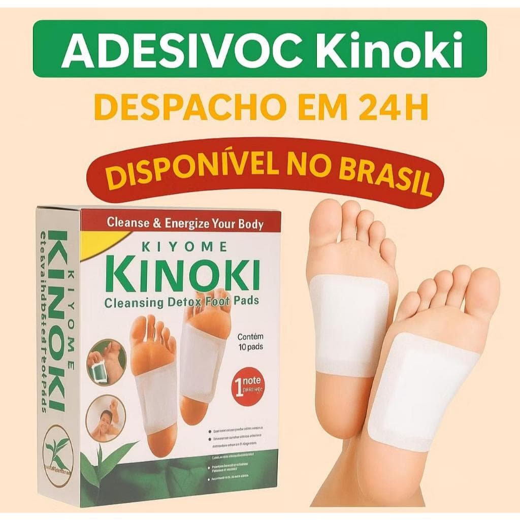 Kinoki Kit 10 Almofadas Para Os Pés Relaxante E confortável