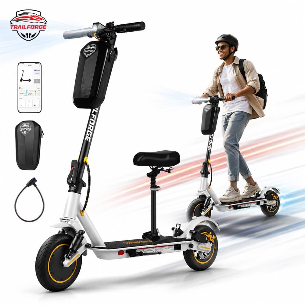 Trailforge-T1 Patinete Elétrico 10 polegadas 800W 12.5AH 40km/h Autonomia  APP bluetooth