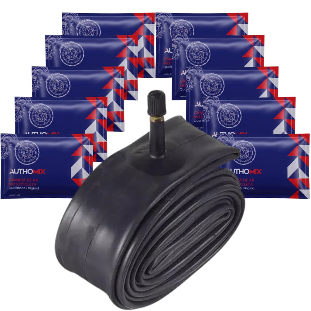 Kit 10 Câmara De Ar Aro 18 Moto CG Titan Fan 125 150 160 Atacado Revenda Lote Reforçada TR4