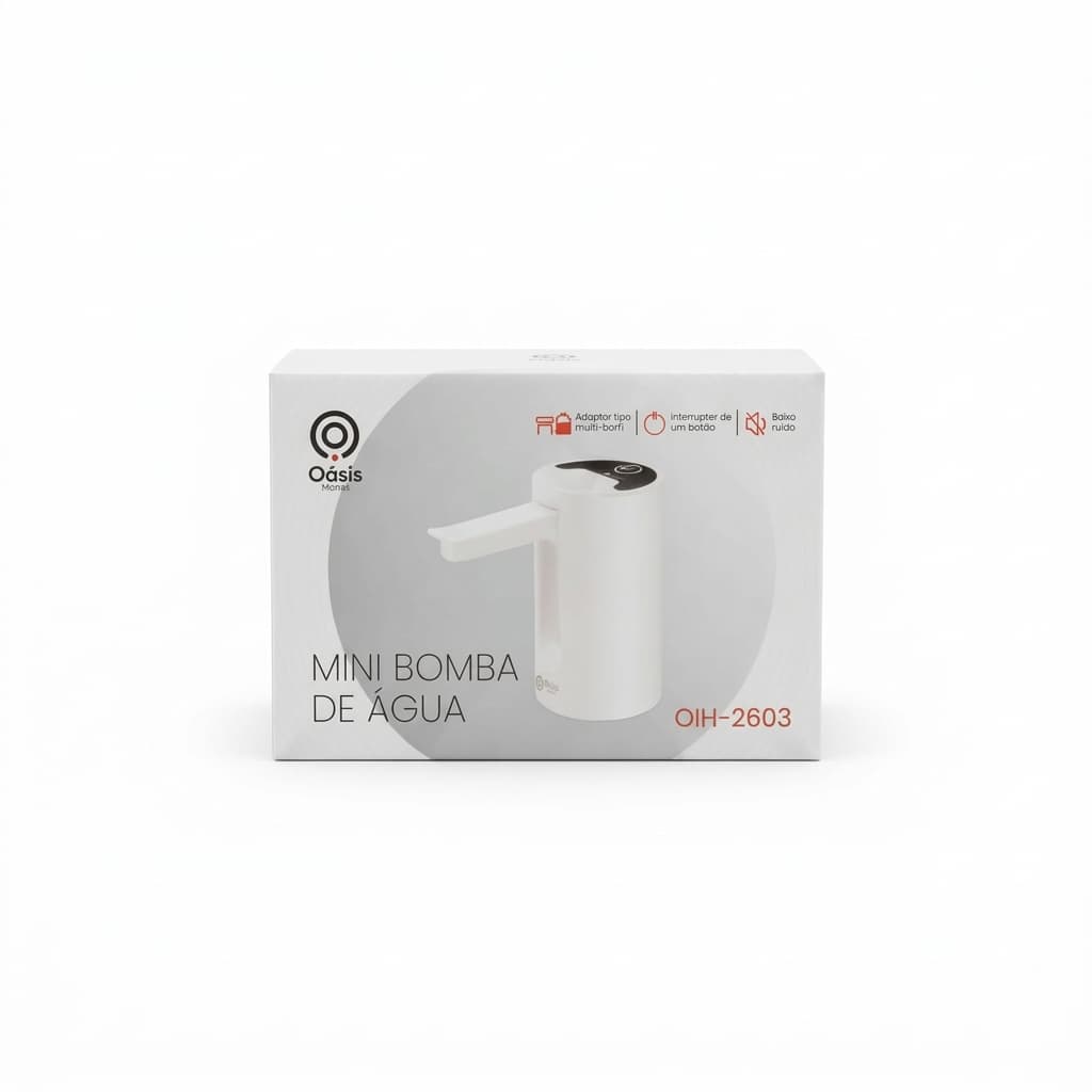 Bomba de Água Elétrica Portátil C/ Adaptador Multi-Barril Oásis Home