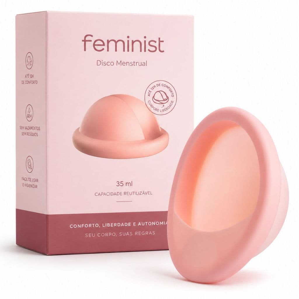 Disco Menstrual Hipoalergico Silicone Feminist Rosa A 35 ml