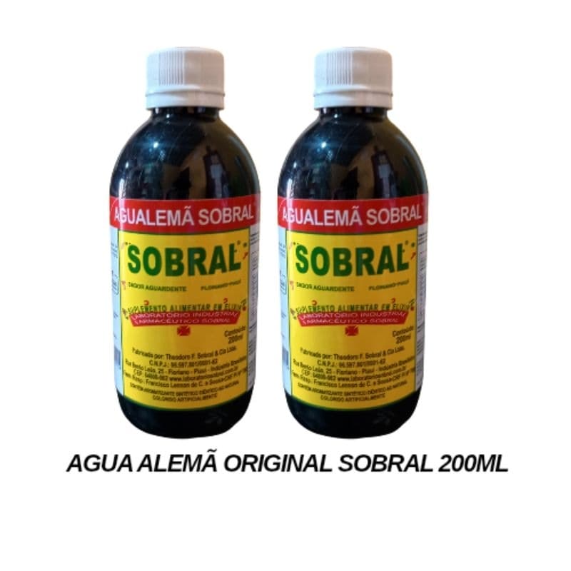 Água Alemã Sobral Original 200ml Kit 2 Unidades