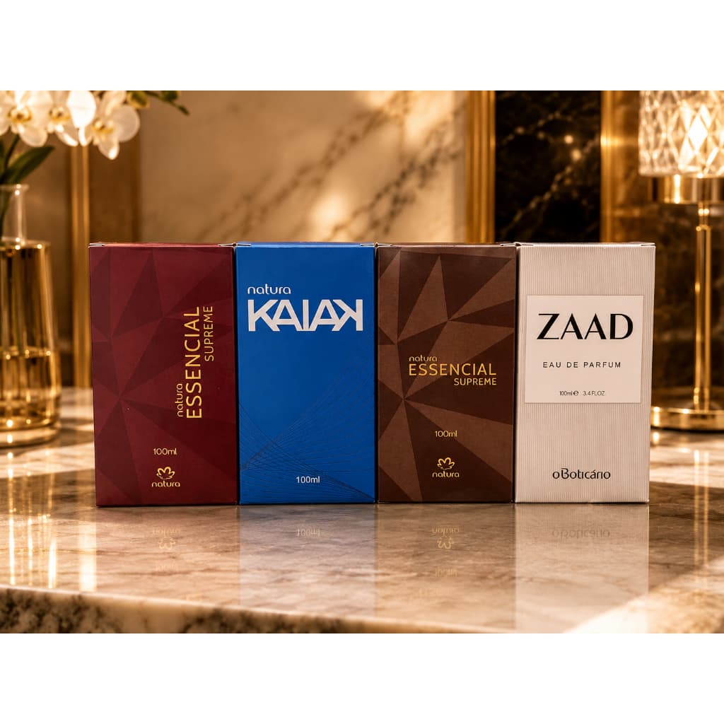 Kit 04 Perfumes Masculino e Feminino 100Ml