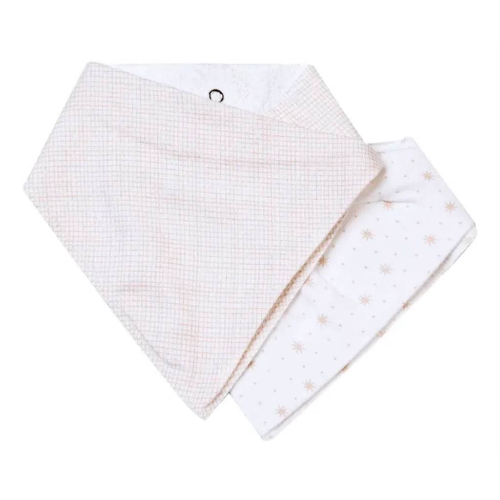 Babador Bandana Rosa Papi Baby 2 Peças Babador Menina